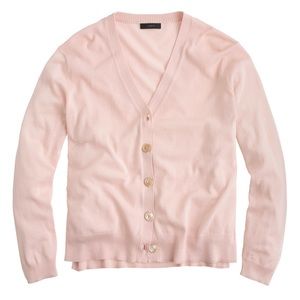J. Crew Pink Blush Button-Down Cardigan